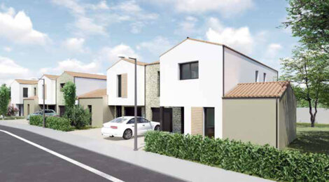 Programme immobilier neuf LES ARCHERS - Les Sables-d’Olonne : Villas T4–T5 avec jardins privatifs, terrasses et proximité commerces (85100) - Référence : 11278
