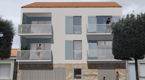 Programme immobilier neuf AQUITANIA - Les Sables-d’Olonne à proximité de la Grande Plage (85100) - Référence : 17387