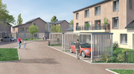 Programme immobilier neuf LE CLOS DE SAINT AVIT (JEANBRUN) - L'Hermitage : Appartements T3 avec terrasses, parking et RT2012 proche du complexe sportif (35590) - Référence : 18594
