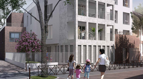 Programme immobilier neuf VILLA CLARA - L’Île-Saint-Denis à proximité du tram T1 et RER D (93450) - Référence : 17054