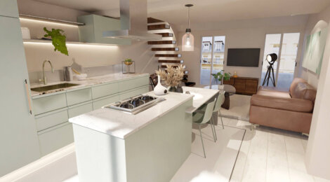 Programme immobilier neuf LE 17 - Lille : 12 appartements neufs du studio au 3 pièces en réhabilitation cœur de ville (59000) - Référence : 11451