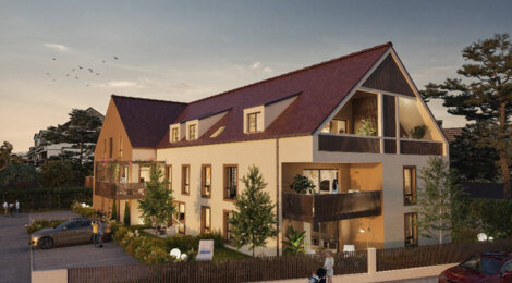 Programme immobilier neuf DOMAINE DE LA BOISSERIE - Lipsheim taille humaine à moins de 10 min à vélo de la gare (67640) - Référence : 11806