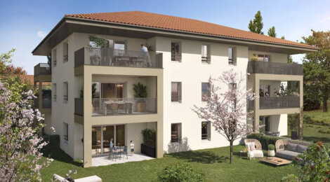 Programme immobilier neuf Villa des Sens - Loisin : maisons et appartements neufs du 2 au 5 pièces à 30 min de Genève (74140) - Référence : 8289