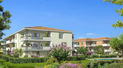 Programme immobilier neuf LE CLOS MUSCATELLE - Lorgues : Appartements T2–T4 avec piscine, solarium et jardins en lisière du centre-ville (83510) - Référence : 11966