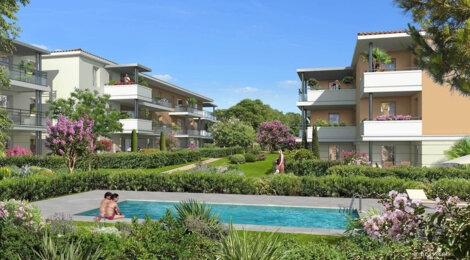 Programme immobilier neuf LE CLOS MUSCATELLE - Lorgues : Appartements T2–T4 avec piscine, solarium et jardins en lisière du centre-ville (83510) - Référence : 11966