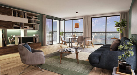 Programme immobilier neuf TRESOR - Lorient : 18 appartements neufs du 2 au 5 pièces en hyper centre proche des commodités (56100) - Référence : 14990