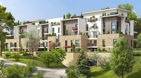 Programme immobilier neuf LE DOMAINE SISLEY - Louveciennes : Appartements T1–T4 et villas duplex avec jardins, terrasses et garages près de la mairie (78430) - Référence : 717
