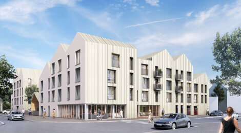 Programme immobilier neuf Reverso Louviers - Louviers : 84 appartements neufs à 300 m de la Place Ernest Thorel, espaces verts et LMNP (27400) - Référence : 14681