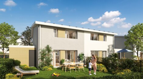 Programme immobilier neuf GREEN VALLEY PHASE 1 - Louviers : Appartements T2–T3 et maisons T3–T5 avec terrasses, jardins privatifs et proximité centre-ville (27400) - Référence : 18414