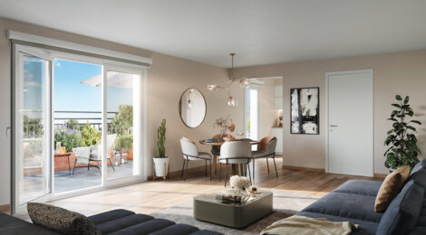 Programme immobilier neuf Les Amandiers - Louviers Saint-Germain : appartements neufs à 500m de la Mairie, confort et éco-responsabilité (27400) - Référence : 17564