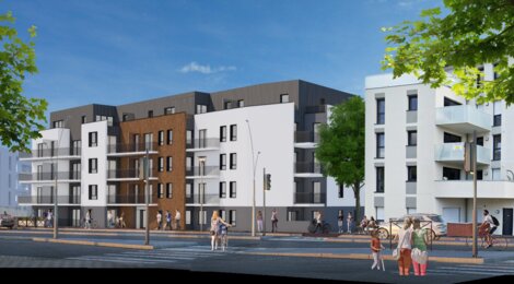 Programme immobilier neuf Les Amandiers - Louviers Saint-Germain : appartements neufs à 500m de la Mairie, confort et éco-responsabilité (27400) - Référence : 17564