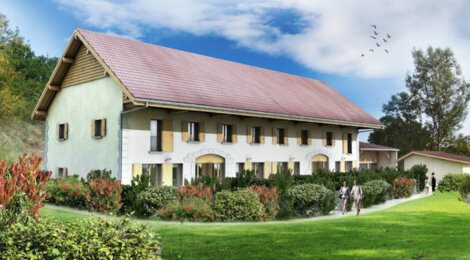 Programme immobilier neuf L'AUTHENTIQUE - Lovagny : Maisons T5 avec jardins, terrasses et vue sur les Préalpes à 15 minutes du lac d’Annecy (74330) - Référence : 3797