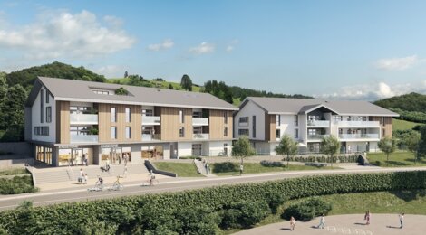 Programme immobilier neuf Côté Nature - Lyaud : 33 appartements neufs du 2 au 5 pièces sur les hauteurs de Thonon (74200) - Référence : 14922