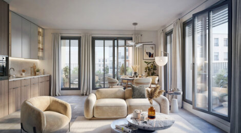 Programme immobilier neuf Le SOHO - Lyon 07 : appartements neufs du studio au T5 à 300 m du métro B Place Jean Jaurès (69007) - Référence : 15940