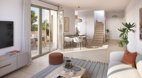 Programme immobilier neuf Opaline - Lyon 07 Gerland à quelques minutes à vélo du métro B (69007) - Référence : 12782