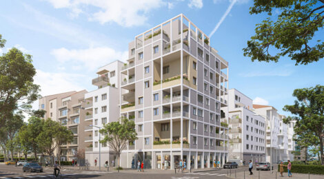 Programme immobilier neuf Opaline - Lyon 07 Gerland à quelques minutes à vélo du métro B (69007) - Référence : 12782