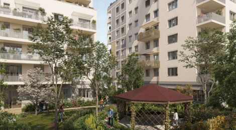 Programme immobilier neuf Opaline - Lyon 07 Gerland à quelques minutes à vélo du métro B (69007) - Référence : 12782