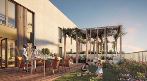 Programme immobilier neuf Céleste - Lyon 08 : 40 appartements neufs 2 à 5 pièces au pied du tramway T6 et du métro D (69008) - Référence : 16019