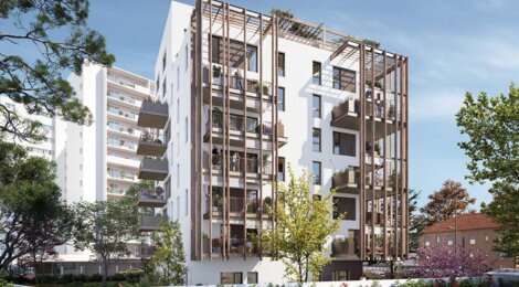 Programme immobilier neuf Céleste - Lyon 08 : 40 appartements neufs 2 à 5 pièces au pied du tramway T6 et du métro D (69008) - Référence : 16019