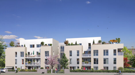 Programme immobilier neuf Plain'Itude - Lyon 08 : Appartements T2–T4 avec terrasses, villas sur toit et parking sécurisé au pied du tramway T4 (69008) - Référence : 4912