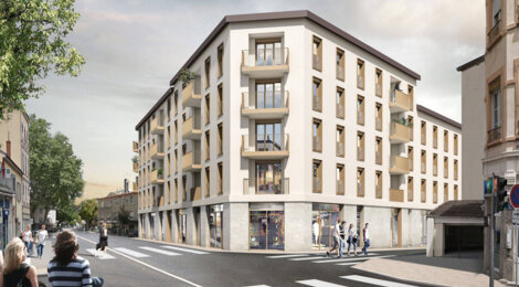 Programme immobilier neuf Faubourg Valmy - Lyon 09 : Appartements studio–T4 avec balcons, terrasses et garage sécurisé à 2min du métro D Valmy (69009) - Référence : 5485