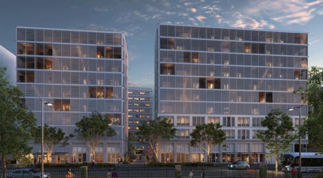 Programme immobilier neuf KOSMO - Lyon 2ème au pied du centre commercial de Confluence (69002) - Référence : 16637