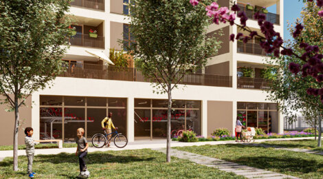 Programme immobilier neuf AUGUSTE - Lyon 7 ZAC des Girondins proche métro B appartements neufs (69007) - Référence : 17210