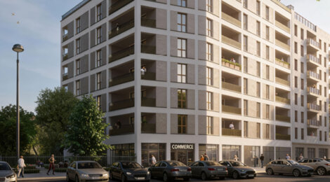 Programme immobilier neuf AUGUSTE - Lyon 7 ZAC des Girondins proche métro B appartements neufs (69007) - Référence : 17210