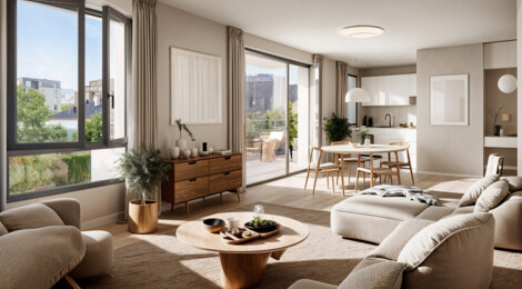 Programme immobilier neuf NEO7 - Lyon 7e proche du métro B et du tramway T6 (69007) - Référence : 16684