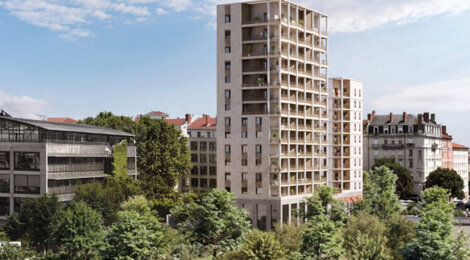Programme immobilier neuf Côté Parc - Lyon 7ème proche de deux arrêts métros B (69007) - Référence : 16751
