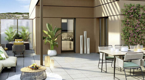 Programme immobilier neuf Lumière et Jardins - Lyon 8e à vélo du parc de Parilly (69008) - Référence : 11355