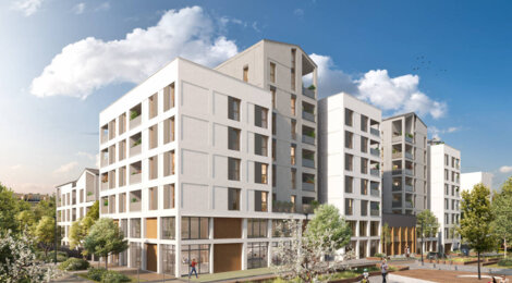 Programme immobilier neuf District 7 - Lyon : Appartements studio–T5 avec terrasses, toitures végétalisées et proximité quartier Jean Macé (69007) - Référence : 14604