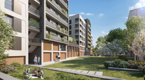 Programme immobilier neuf District 7 - Lyon : Appartements studio–T5 avec terrasses, toitures végétalisées et proximité quartier Jean Macé (69007) - Référence : 14604