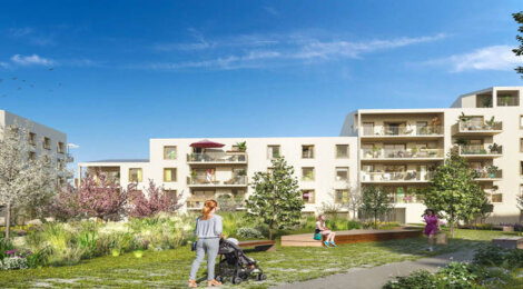Programme immobilier neuf Contemplation - Mantes-la-Jolie : Appartements studio–T4 avec jardins, parkings et TVA réduite à 600 m de la gare (78200) - Référence : 18034