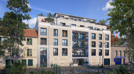 Programme immobilier neuf Éveil - Mantes-la-Jolie : logements neufs du studio au T5 face au square Brieussel-Bourgeois (78200) - Référence : 15785