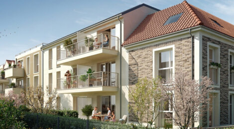 Programme immobilier neuf Villas Gassicourt - Mantes-la-Jolie résidence avec extérieurs proche gare et lac (78200) - Référence : 17899