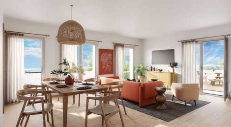 Programme immobilier neuf Le Camélinat - Mantes-La-Ville : appartements neufs du studio au T5 à 11 min du Transilien J (78200) - Référence : 15764