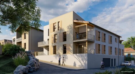 Programme immobilier neuf Les Aquarelles - Marcilly-d'Azergues : 29 appartements neufs T2–T5 à 500m de la gare (69380) - Référence : 15805