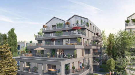 Programme immobilier neuf Attraction - Marcq-en-Barœul : appartements neufs T2–T5 proche du tram Brossolette (59700) - Référence : 15796