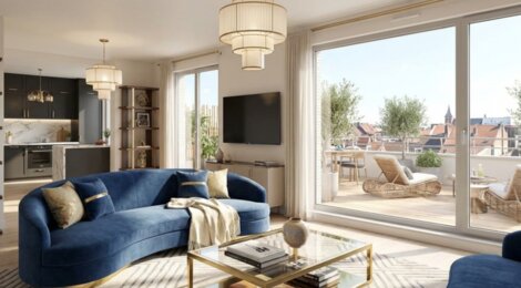 Programme immobilier neuf ELEGANCE - Marcq-en-Barœul : Appartements T2–T5 avec balcons, terrasses et prestations haut de gamme dans le centre-ville (59700) - Référence : 17866