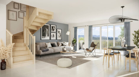 Programme immobilier neuf LA CLÉ DES CHAMPS - Marigny-Saint-Marcel : Appartements T2–T5 avec jardins, terrasses et vue sur les montagnes à 5 min de Rumilly (74150) - Référence : 4739