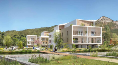 Programme immobilier neuf LA BELLE AVENTURE - Marnaz : Appartements T2–T4 avec terrasses, vues montagne et proximité centre-ville (74460) - Référence : 14720