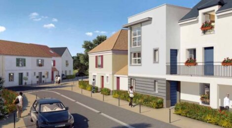 Programme immobilier neuf COEUR DE VILLE - Marolles-en-Hurepoix : 23 appartements T2–T5 et maisons 3–4 chambres près du RER C (91630) - Référence : 107