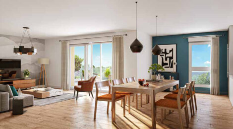 Programme immobilier neuf Projection - Maromme à 10 min de Rouen appartements neufs avec extérieur (76150) - Référence : 17172