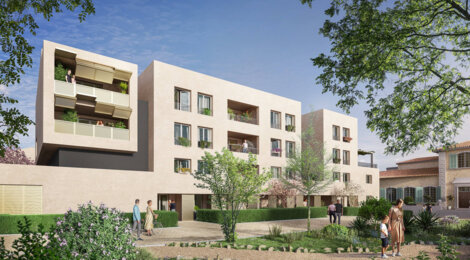 Programme immobilier neuf Bastide Centhis -  Marseille 10 : appartements neufs du 2 au 4 pièces en village de Saint Loup (13010) - Référence : 15071