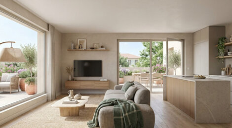 Programme immobilier neuf Bastide Centhis - Marseille 10 : appartements neufs du 2 au 4 pièces en village de Saint Loup (13010) - Référence : 15071