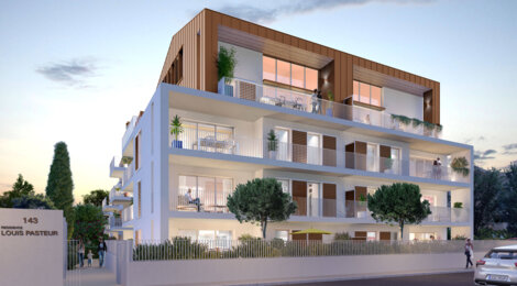 Programme immobilier neuf Louis Pasteur - Marseille 10 : appartements neufs du 2 au 4 pièces proche de la Faculté de la Timone (13010) - Référence : 15180