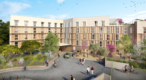 Programme immobilier neuf THE HIVE (VA) - Marseille 13 : 178 logements LMNP du studio au T3 à 15 min de l’École Centrale (13013) - Référence : 15850