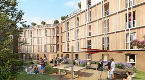 Programme immobilier neuf THE HIVE (VA) - Marseille 13 : 178 logements LMNP du studio au T3 à 15 min de l’École Centrale (13013) - Référence : 15850