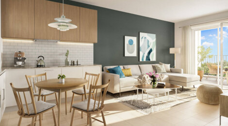 Programme immobilier neuf JARDIN EMY - Marseille 14 : maisons et appartements neufs proche des Hauts de St Marthe (13014) - Référence : 14874
